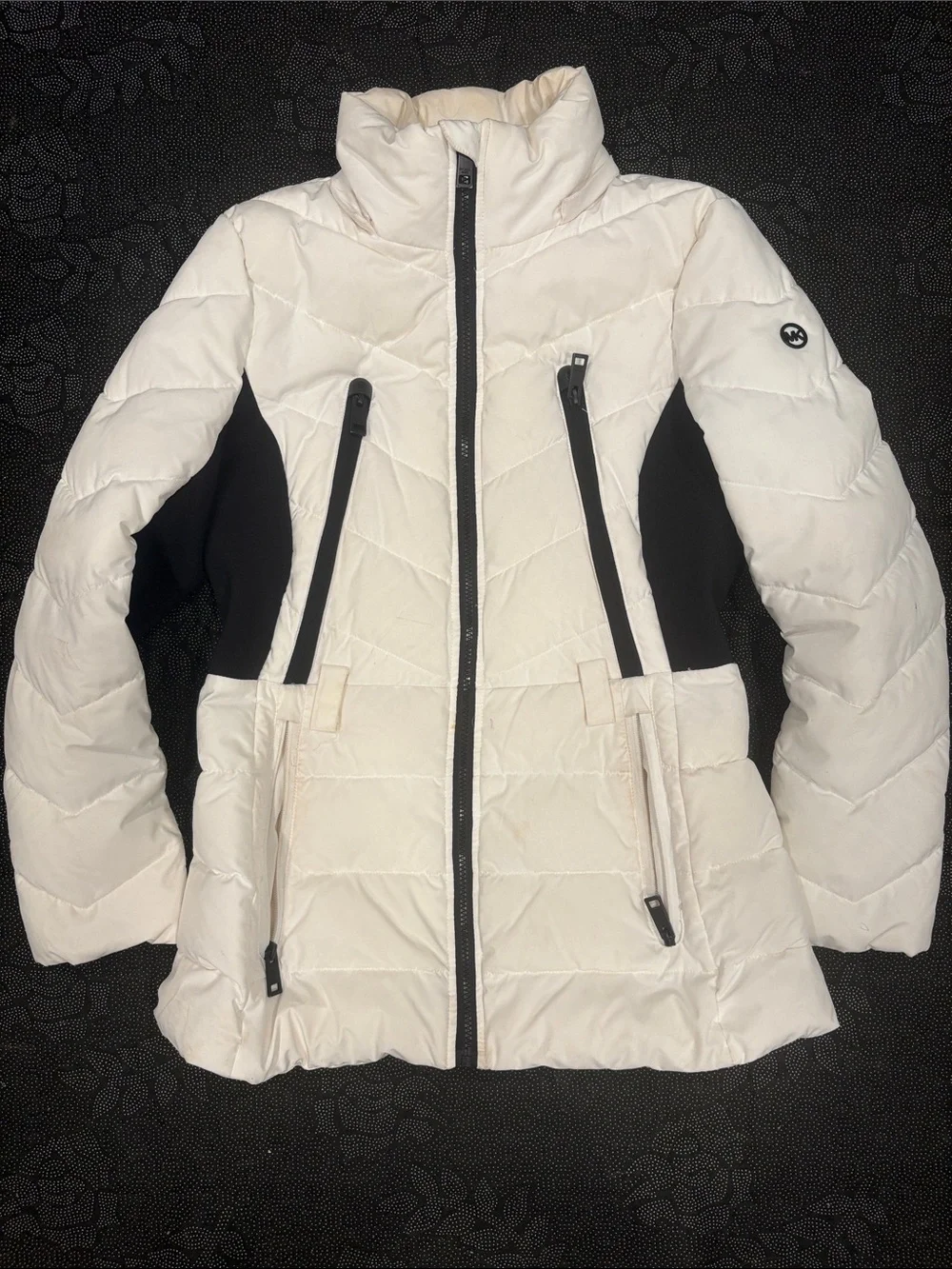 Michael Kors Color-blocked Puffer Jacket
